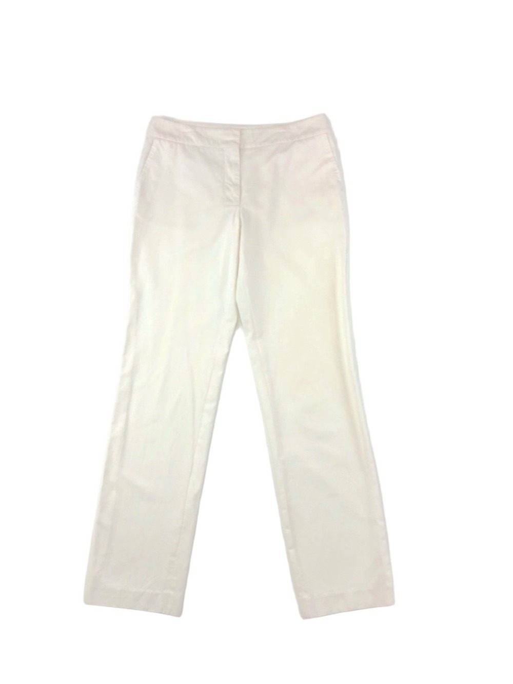 YSL off white cotton woman’s trouser pant with pockets Medium